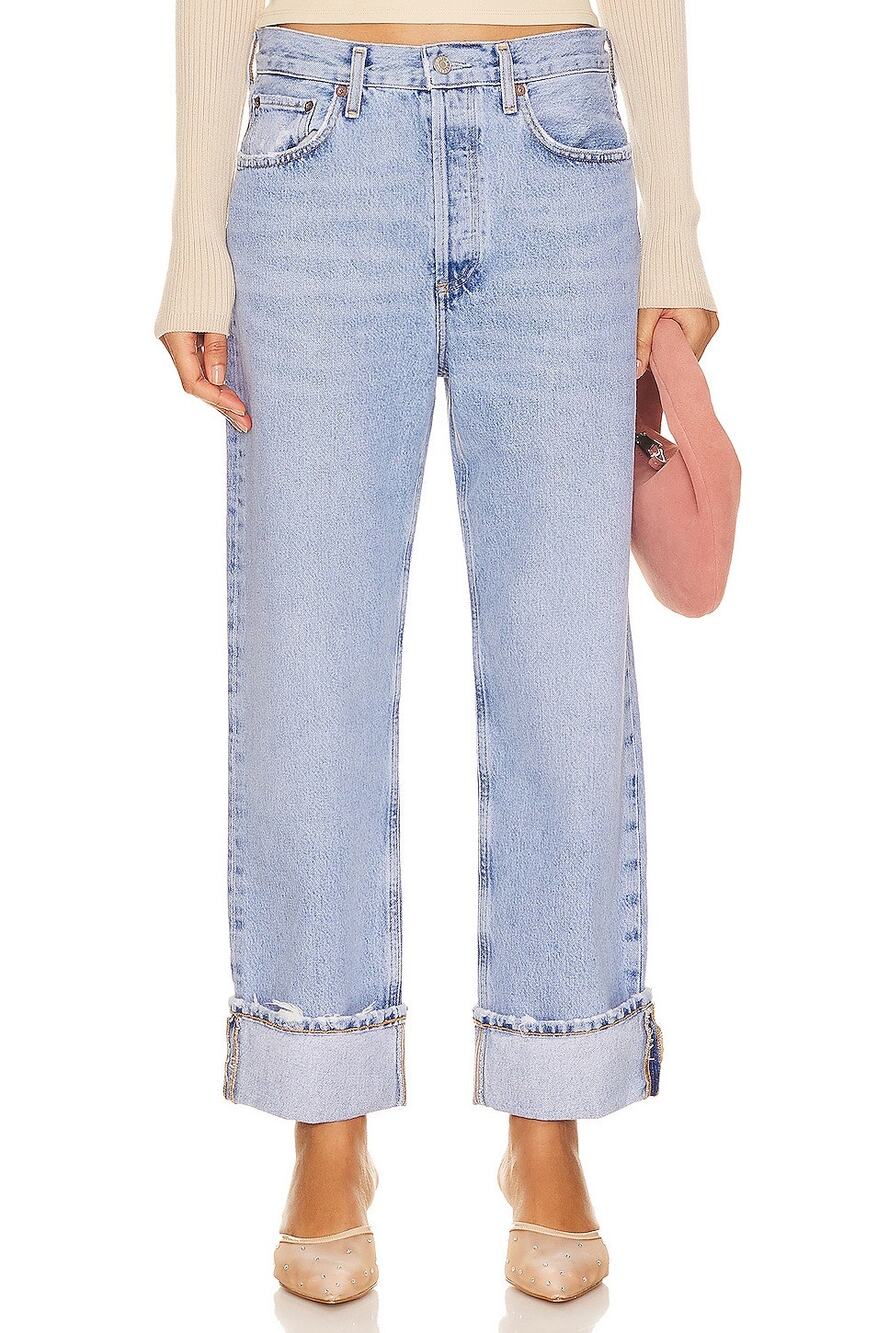 AGOLDE Fran Low Slung Easy Straight Jeans - Force Size 28 NWT D0065